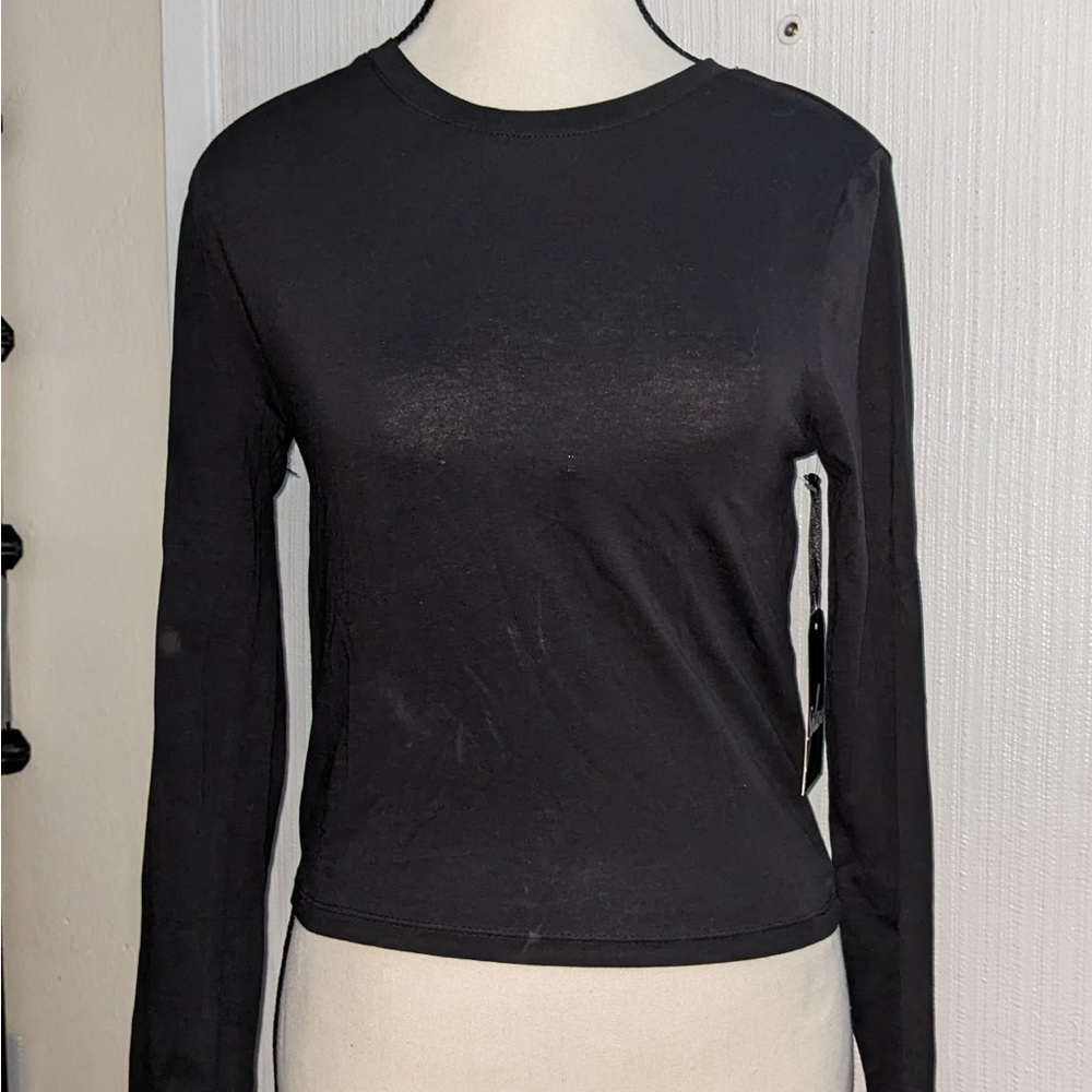 Classic Black Long Sleeve Top